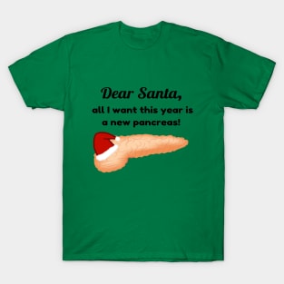 Dear Santa,  all I want this year is  a new pancreas! T-Shirt